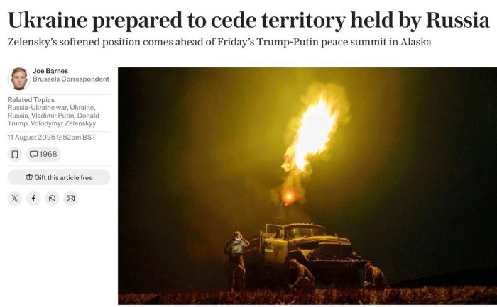  Zelenskiy Rossiya bosib olgan hududlar ustidan Moskvaning nazoratini tan oladi(mi)?