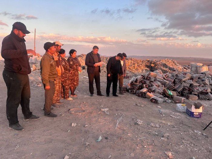 Навоийда қарздордан олинган 4.800 дона алкогол маҳсулотлари йўқ қилинди