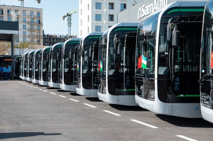 Toshkentga YUTONG elektrobuslarining yirik partiyasi yetkazildi
