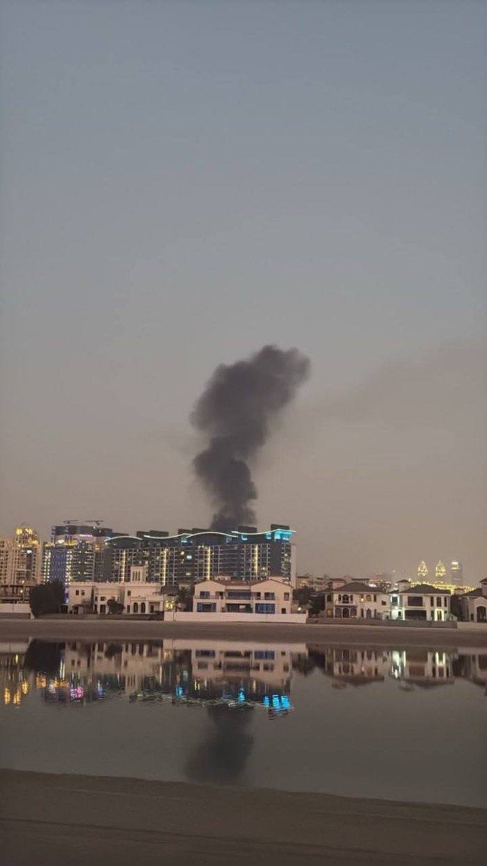 Дубайда портлаш: Palm Jumeirah ҳудудида ёнғин