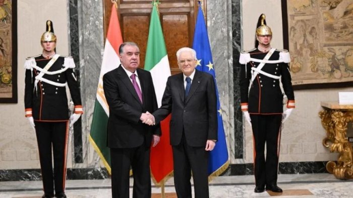 Italiya va Tojikiston prezidentlari hamkorlikni muhokama qildi
