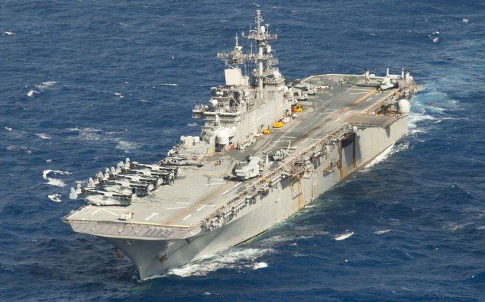 Amerikaning USS Wasp desant kemasi yana Kiprdan joy egalladi