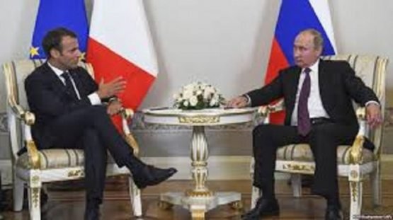 Putin va Makron Suriya va Ukraina masalalarini muhokama qildi