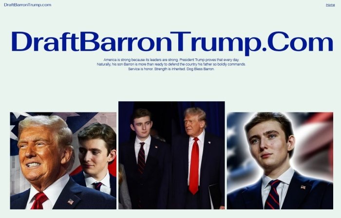  Америкаликлар Трампнинг ўғлини урушга юборишни талаб қилмоқда