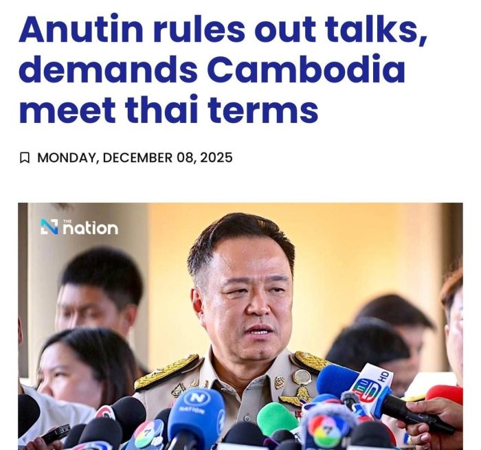 Tailand bosh vaziri muzokaralardan voz kechdi