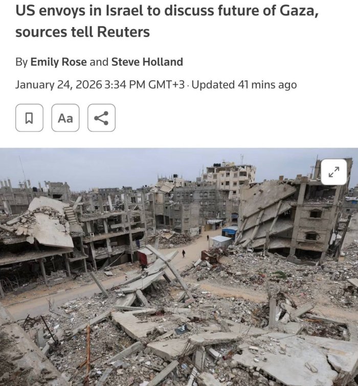 Tramp G‘azoning kelajagini muhokama qilish uchun Isroilga maxsus vakillarini yubordi — Reuters 