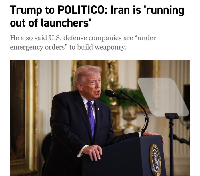 Eronning raketa salohiyati sekin zaiflashmoqda, yangi rahbariyat bilan hamkorlik imkoniyati ochiq — Tramp