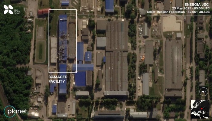 Липетск вилоятидаги заводга Украина ҳужумининг оқибатлари сунъий йўлдош тасвирларида акс этди Липетск вилоятидаги заводга Украина ҳужумининг оқибатлари сунъий йўлдош тасвирларида акс этди