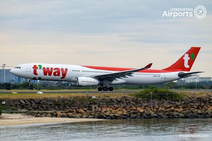 "T'way Air" Сеулдан Тошкентга парвозларни йўлга қўймоқда "T'way Air" Сеулдан Тошкентга парвозларни йўлга қўймоқда