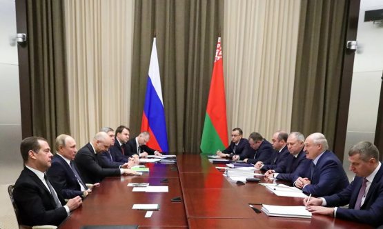 Putin va Lukashenkoning muzokarasi 5 yarim soat davom etdi