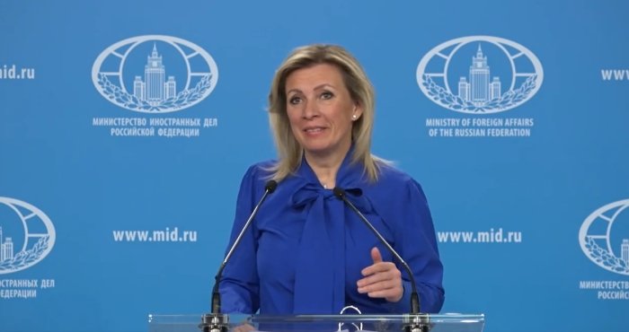 Захарова Киевни парад меҳмонларига террор таҳдиди қилганликда айблади Захарова Киевни парад меҳмонларига террор таҳдиди қилганликда айблади
