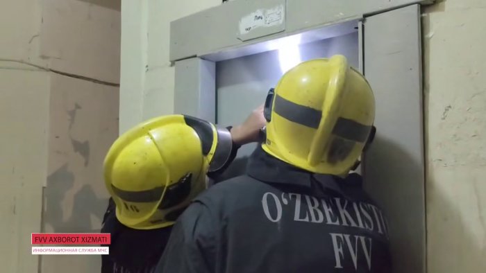 Yunusobodda liftda qulflanib qolgan odamlar chiqarib olindi