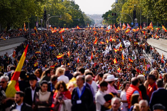 Madridda norozilik namoyishi bo‘lib o‘tdi