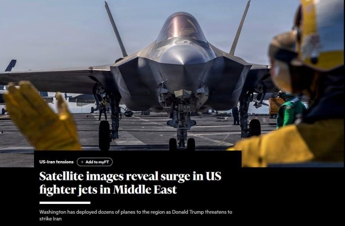 АҚШ Иордания ва Саудия Арабистонидаги базаларида ҳарбий самолётлар сонини оширди