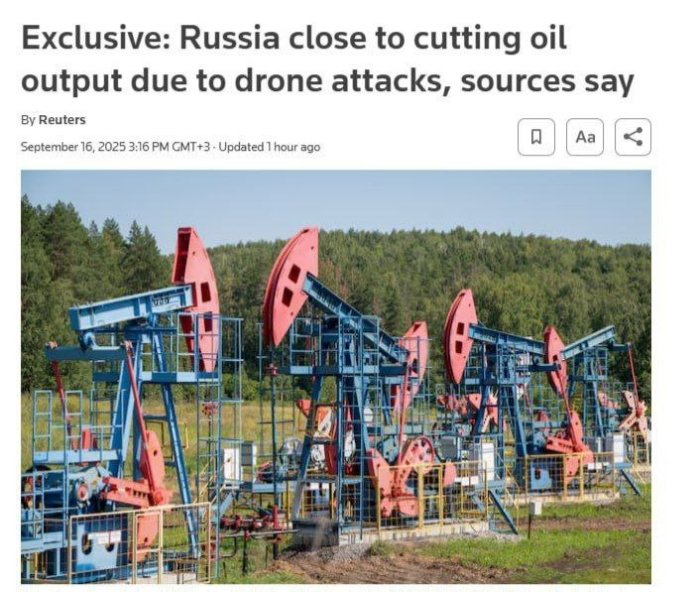 Rossiya neft qazib chiqarish qisqarishi mumkinligi haqida ogohlantirdi