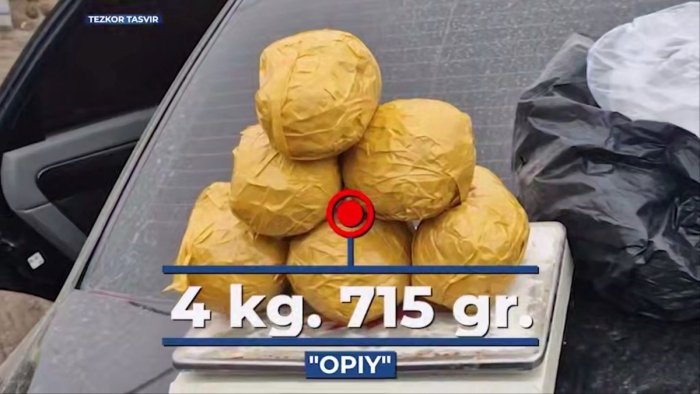 Afg‘onistondan olib kelingan giyohvandlik vositasi to‘xtatib qolindi