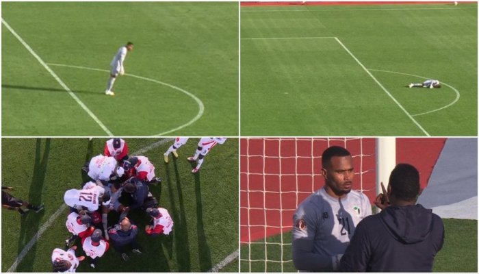 Darvozabon o‘yin vaqtida hushidan ketdi