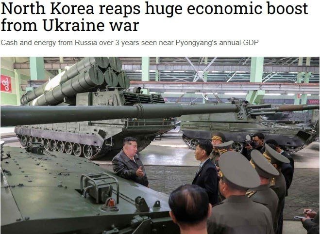 Шимолий Корея Россиянинг Украинага қарши урушидан қанча даромад кўрди