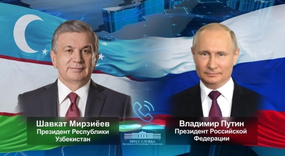 Shavkat Mirziyoyev Vladimir Putin bilan telefon orqali suhbatlashdi