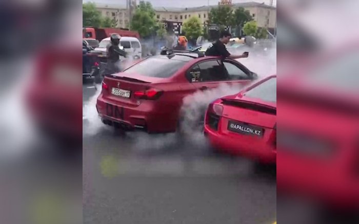 Самарқанд кўчаларида дрифт қилган қозоғистонлик ҳайдовчилар узр сўради — ЙҲХБ чора кўрди