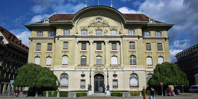 Швейцария Миллий банки биринчи марта асосий ставкани оширди