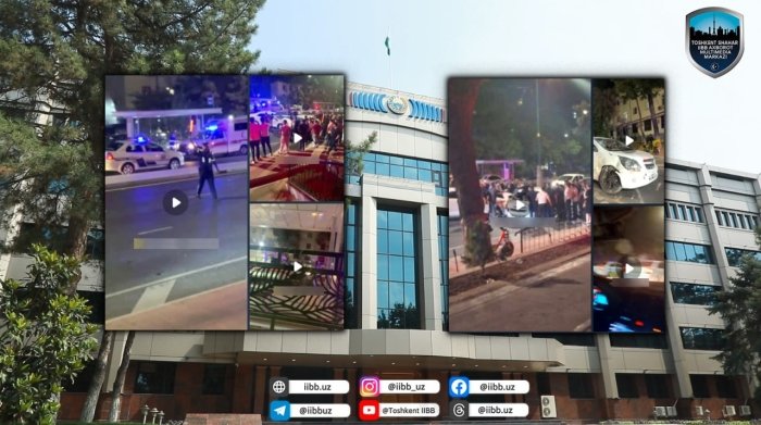 Toshkentda qoidabuzar haydovchi qurol yordamida to‘xtatildi (video)