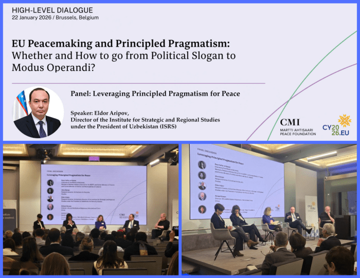 "География эмас, сиёсий тафаккур ўзгарди": Элдор Арипов Брюсселда Марказий Осиёдаги ютуқларни тақдим этди