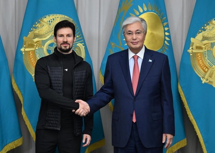 Pavel Durov Qosim-Jo‘mart To‘qayev bilan uchrashdi va Qozog‘istonda sun’iy intellekt laboratoriyasi tashkil etilishini e’lon qildi