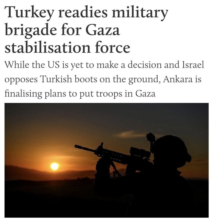 Туркия Ғазога юбориш учун 2000 нафар ҳарбийдан иборат бригада тайёрламоқда