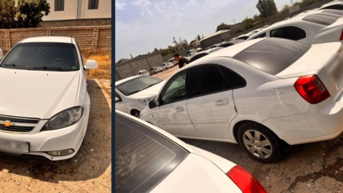 Lacetti автомобили 77 та тўланмаган жаримаси борлиги учун хатланди