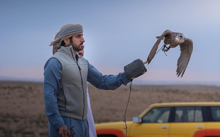 Dubay shahzodasi an’anaviy lochin ovi uchun O‘zbekistonga keldi