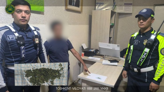 Qibray tumanida giyohvand moddasi bilan bog‘liq holat aniqlandi
