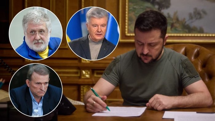 Zelenskiy Poroshenko, Kolomoyskiy va Medvedchukka qarshi sanksiyalar kiritishni ma’qulladi