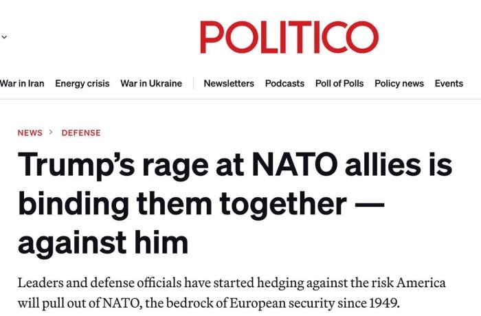 Evropa yetakchilari AQShning NATO'dan chiqishiga va alyans parchalanishiga tayyorgarlik ko‘rmoqda