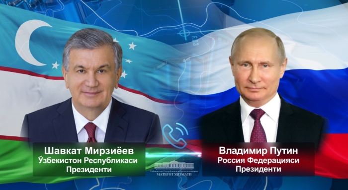 Shavkat Mirziyoyev Putin bilan telefon orqali muloqot qildi