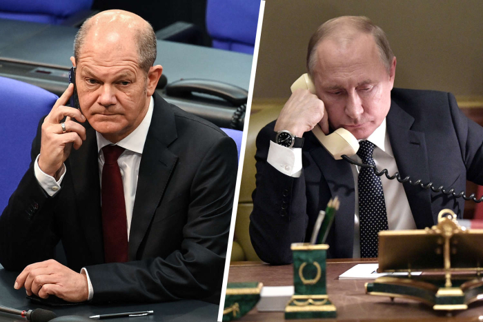 Shols, Putin unga yoki Germaniyaga telefon orqali tahdid qilmaganini aytdi