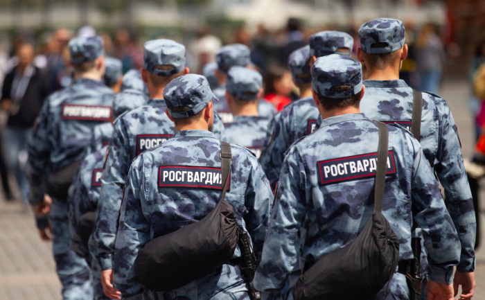 Россия гвардияси исёнда гумон қилинмоқда Россия гвардияси исёнда гумон қилинмоқда