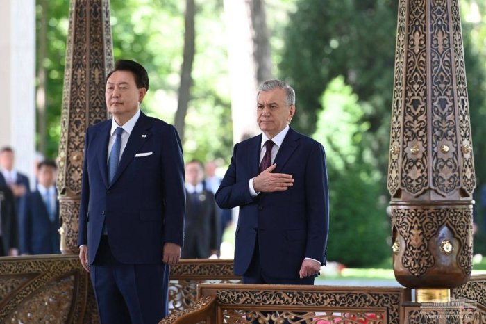 Koreya Respublikasi Prezidentini tantanali kutib olish marosimi bo‘ldi