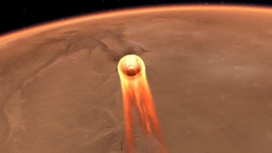 InSight қурилмаси Марсга қўнди ва у ердан илк суратни жўнатди (фото+видео)