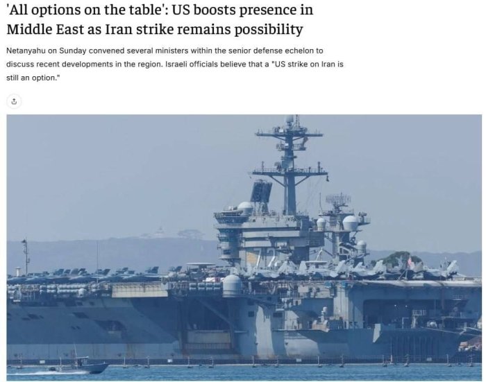  AQSh Yaqin Sharqdagi harbiy mavjudligini kuchaytirmoqda — The Jerusalem Post