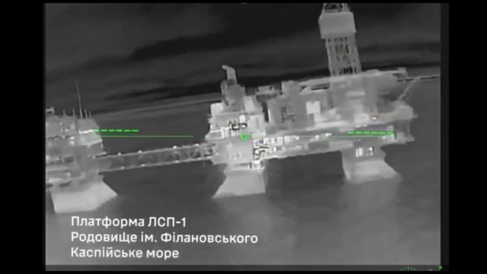 Ukraina Qurolli kuchlari Kaspiy dengizidagi Rossiyaga tegishli neft burg‘ulash qurilmalariga zarbalar berdi