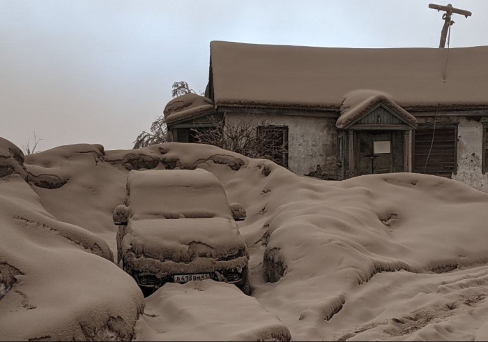 Kamchatka osmoni kul buluti bilan qoplandi