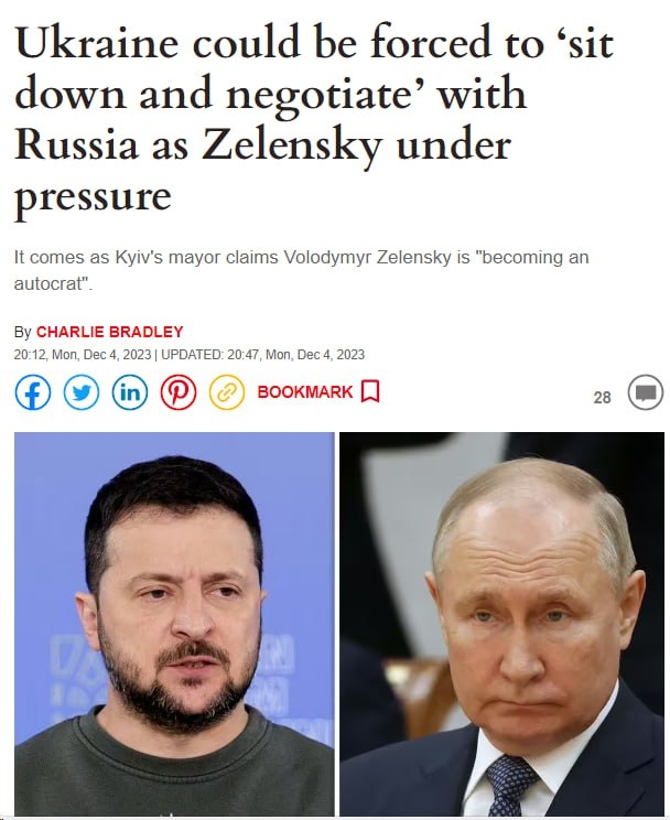 Britaniya diplomatlari Kiyevga Moskva bilan muzokaralar stoliga o‘tirish uchun bosim o‘tkazishga tayyorlanmoqda – Daily Express Britaniya diplomatlari Kiyevga Moskva bilan muzokaralar stoliga o‘tirish uchun bosim o‘tkazishga tayyorlanmoqda – Daily Express