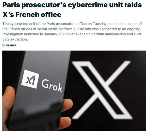 Х ижтимоий тармоғининг Париждаги офисида тинтув ўтказилмоқда — Париж прокуратураси