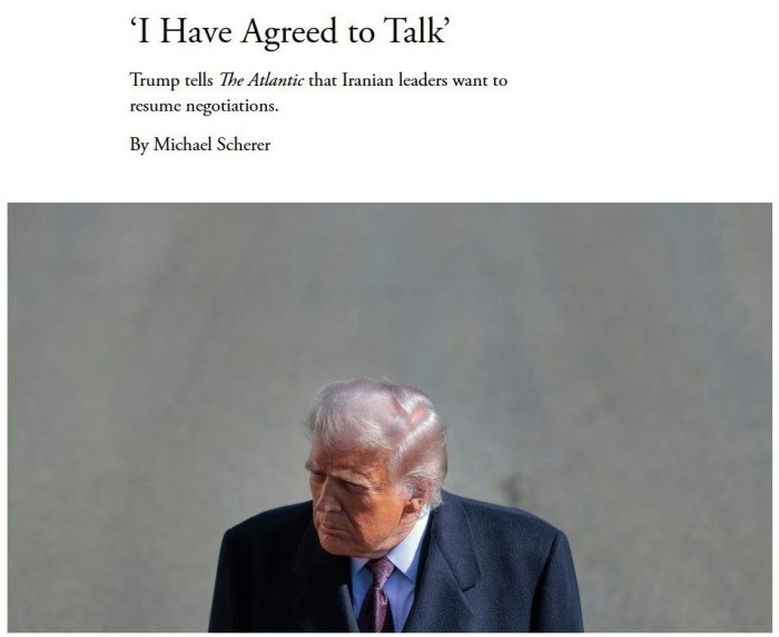 Eron muzokaraga rozi bo‘ldimi?