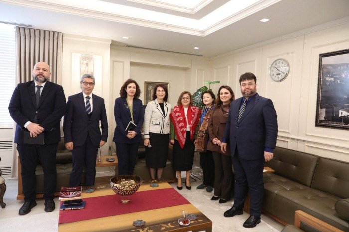 Туркий Маданият ва Мерос Жамғармаси Президенти ҳамда Газиантеп Катта Шаҳар Ҳокими ўртасида учрашув бўлиб ўтди