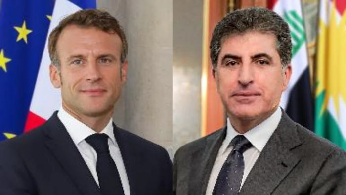 Макрон уйи дрон ҳужумига учраган Ироқ Курдистон минтақаси президентига қўнғироқ қилди