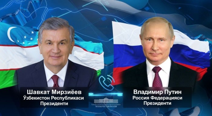 Шавкат Мирзиёев Владимир Путин билан телефонда гаплашди Шавкат Мирзиёев Владимир Путин билан телефонда гаплашди