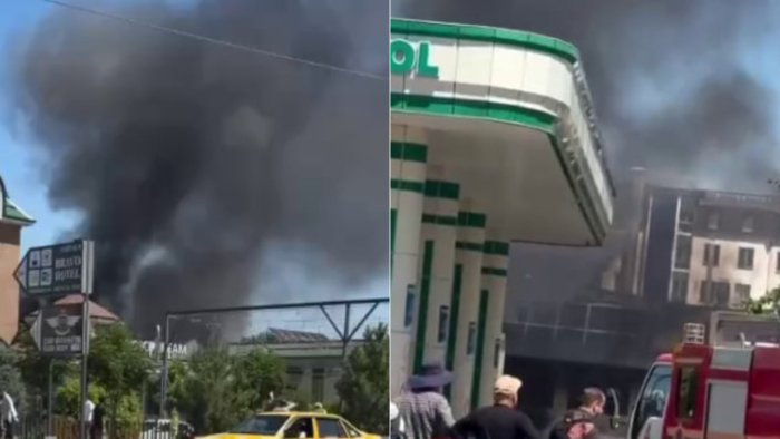 Самарқанддаги «заправка»да ёнғин чиқди