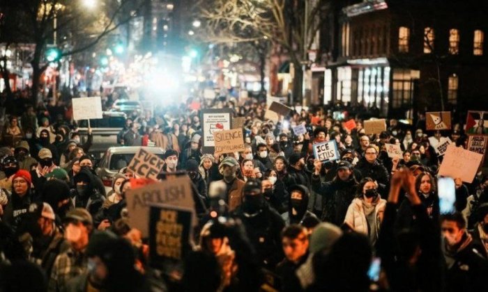 АҚШда ҳам минглаб одамлар намойишга чиқди